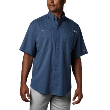 Columbia Muške Košulje - PFG Tamiami II Short Sleeve Big Tamno Sive | XQKV-24195